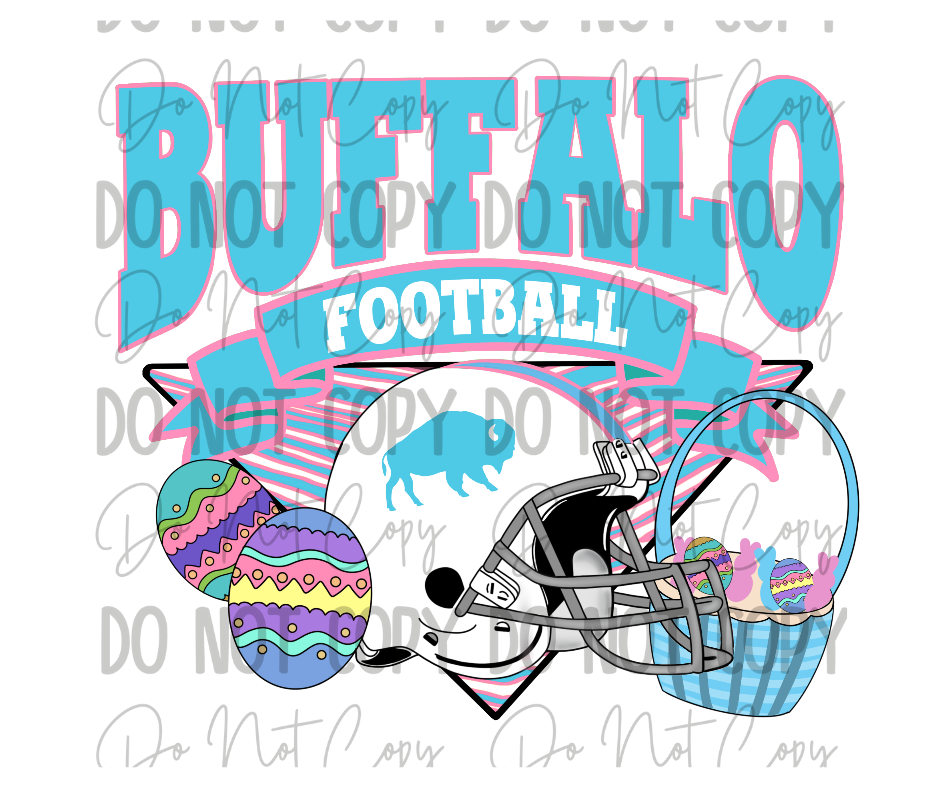 Easter Buffalo Football DTF Transfer