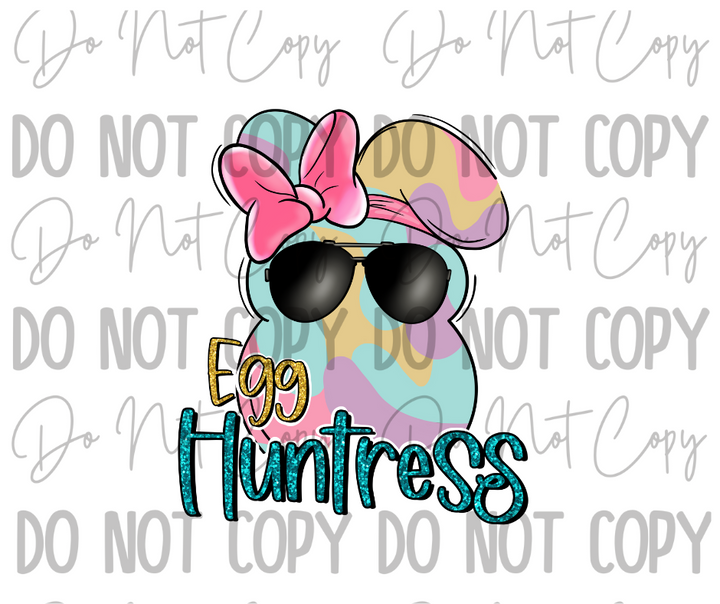 Egg Huntress DTF Transfer