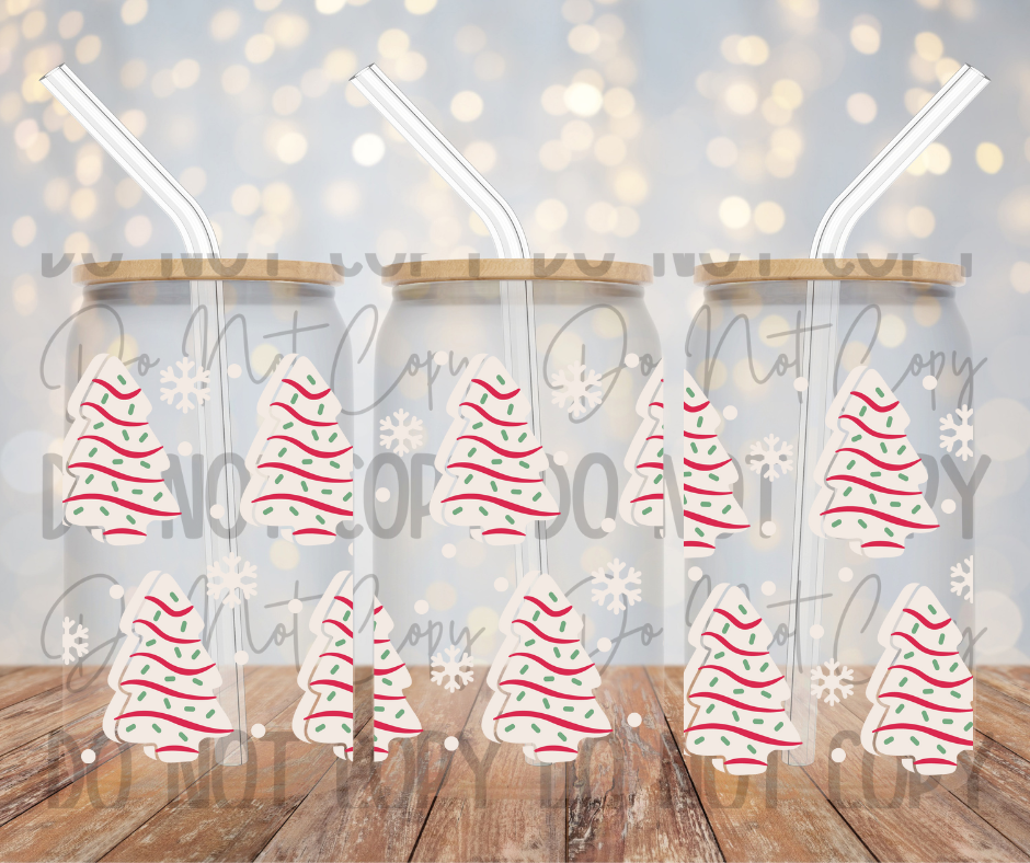 16oz Tree Cake Cup Wrap