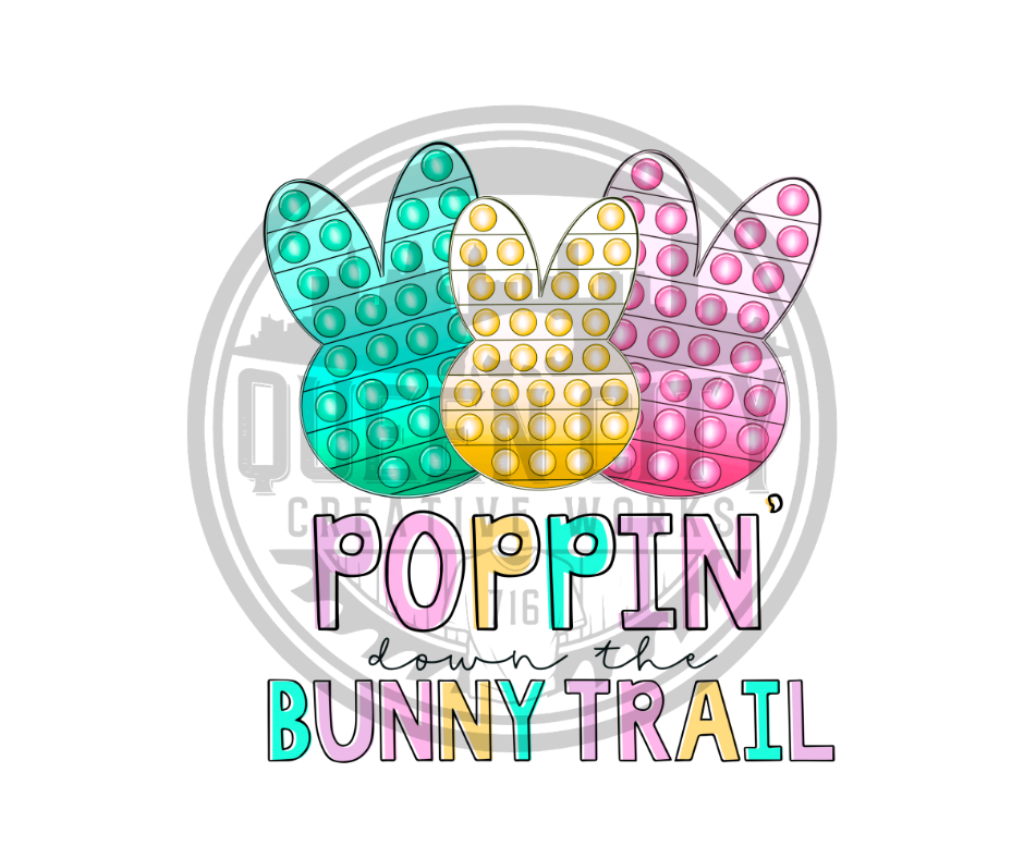 Poppin Bunny Trail DTF Transfer
