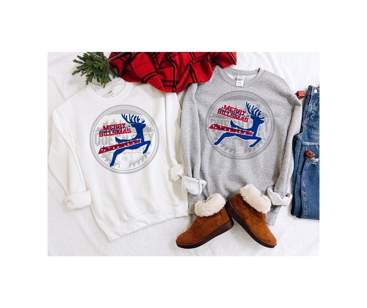 Adult Merry Billsmas Reindeer Tshirt/Sweatshirt