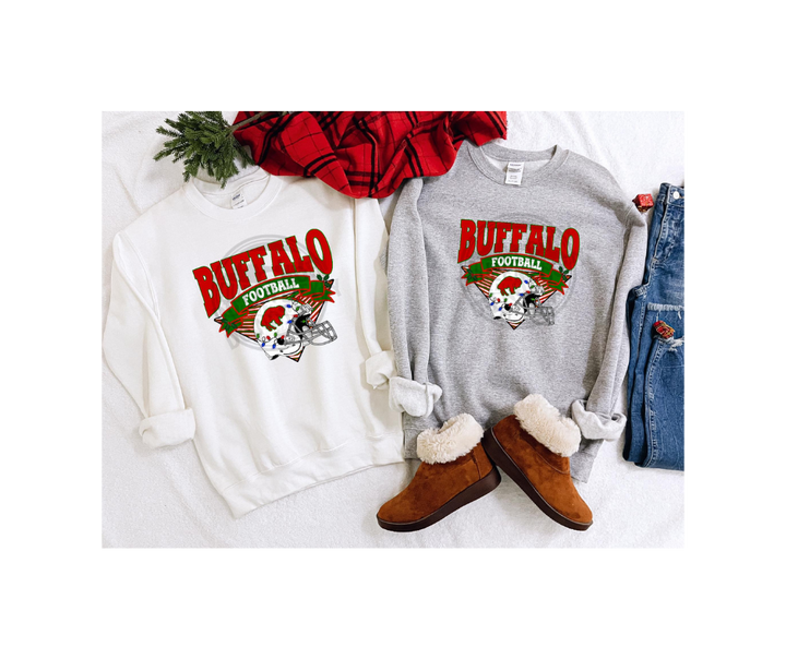 Adult Buffalo Football Christmas Tshirt/Sweatshirt