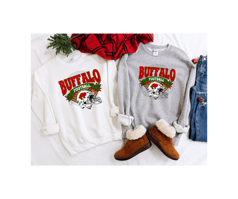 Kids Buffalo Football Christmas Tshirt/Sweatshirt