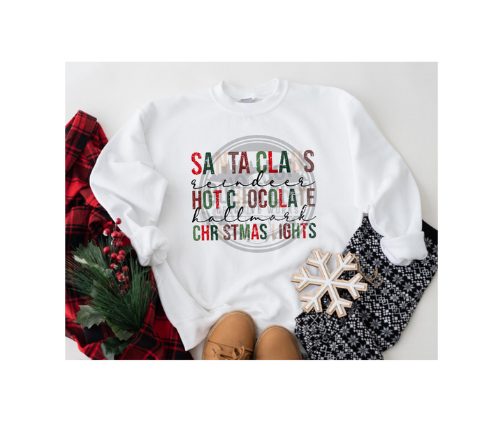 Santa, Hot Chocolate, Christmas Lights