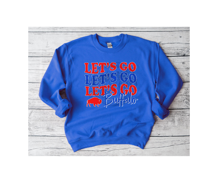 Adult Lets Go Buffalo Tshirt/Sweatshirt