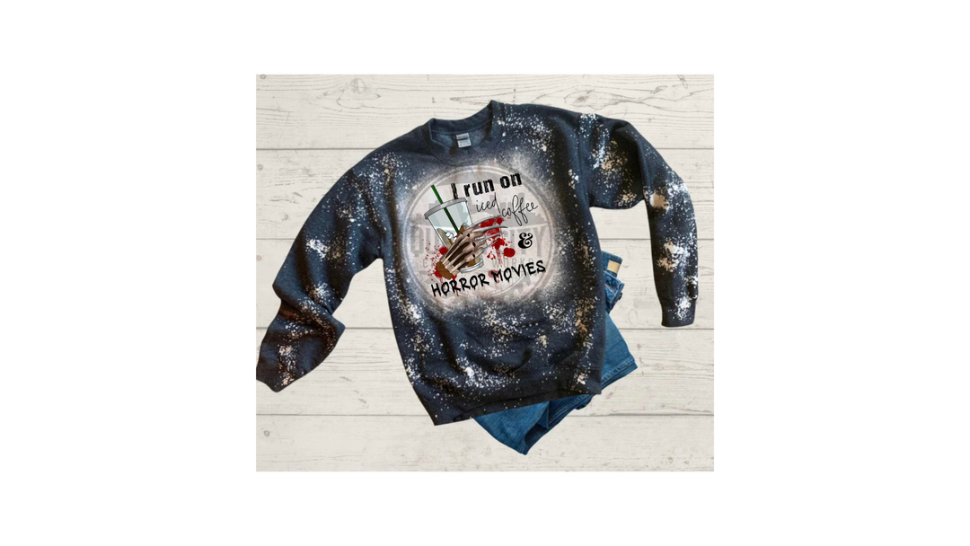 I Run On Iced Coffee & Horror Movies Shirt/Sweatshirt